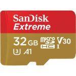 SanDisk 32GB Extreme UHS-I microSDHC Memory Card 100mb/Sec