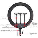 JMARY RING LIGHT FM-18R (18″ OR 45cm) WITH STAND - Image 4