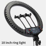 JMARY RING LIGHT FM-18R (18″ OR 45cm) WITH STAND - Image 2