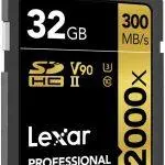 Lexar SDXC UHS-II 32GB upto 256GB (300mb/s)
