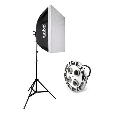 Godox TL-04 bulb Holder, SoftBox & Stand (SIngle Set)