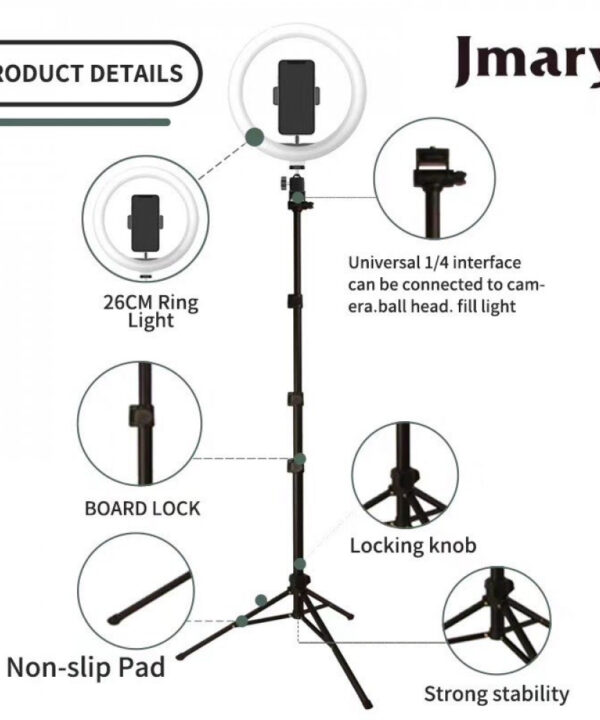 Jmary 10 Inch LED Ring Light (FM‑536A) - Image 4