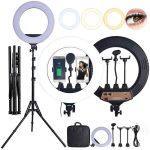 JMARY RING LIGHT FM-21 (21″ OR 54cm) WITH STAND