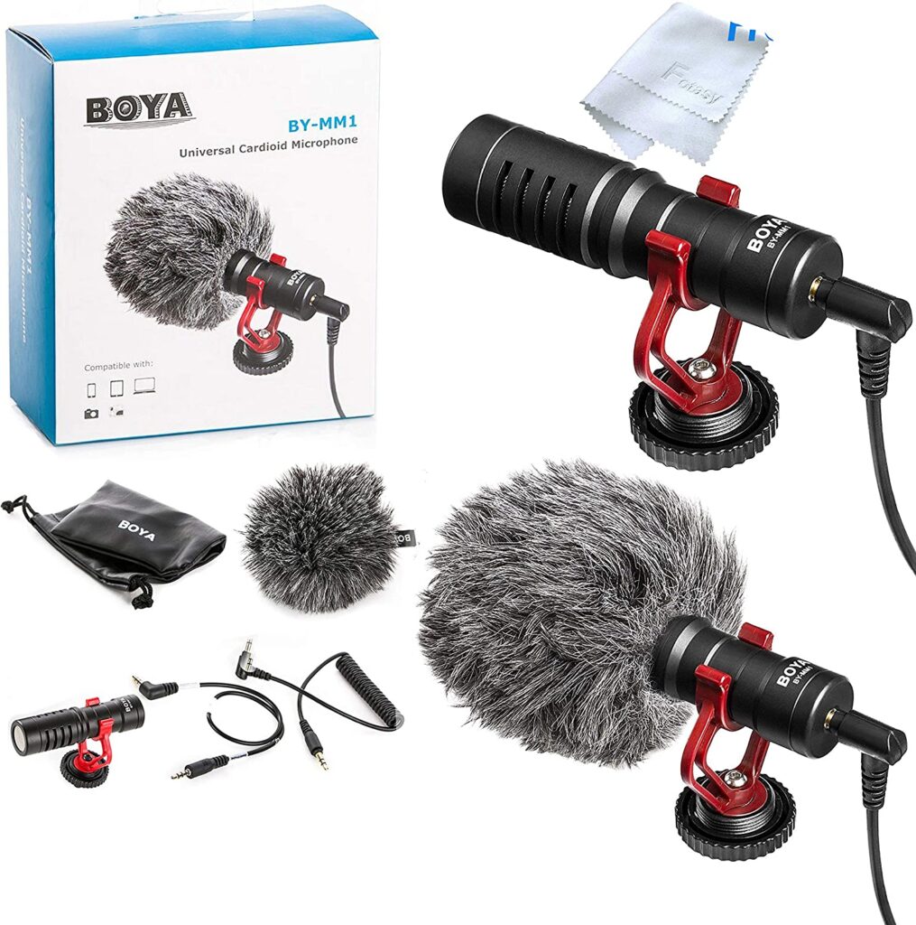 The BOYA BY-MM1 is a cardioid microphone