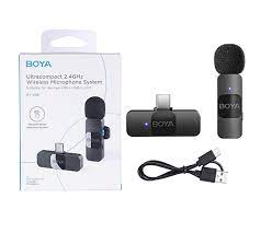 BOYA BY-V10 Wireless Microphone System, Omnidirectional for USB-C Devices
