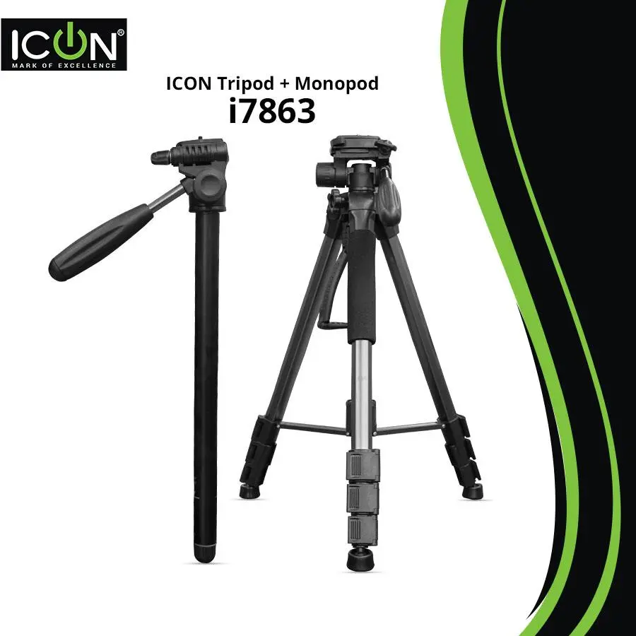 Icon-Tripod-Stand-7863 Icon 7863 Professional Hydraulic 2in1 Tripod + Monopod