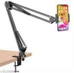 Arm Stand Adjustable Foldable For Mobile With Adjustable Holder And Table Mounting Clamp - Image 4