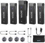 BOYA BY-W4 Ultra-compact 2.4GHz Four-Channel Wireless Microphone - Image 2