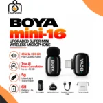 BOYA Mini 16 Single Person Wireless Microphone For Lighting Devices