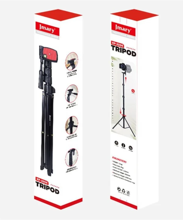 JMARY KP‑2206 Adjustable Tripod for Mobile Phones & Cameras - Image 3