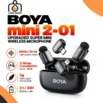 BOYA Mini 2-01 2-Person Wireless Microphone with AI Noise Cancellation