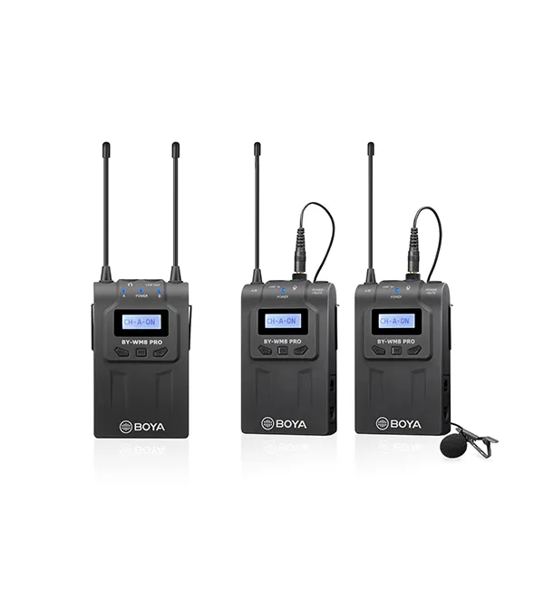 BY-WM8 Pro-K2 UHF Dual-Channel Wireless Microphone System