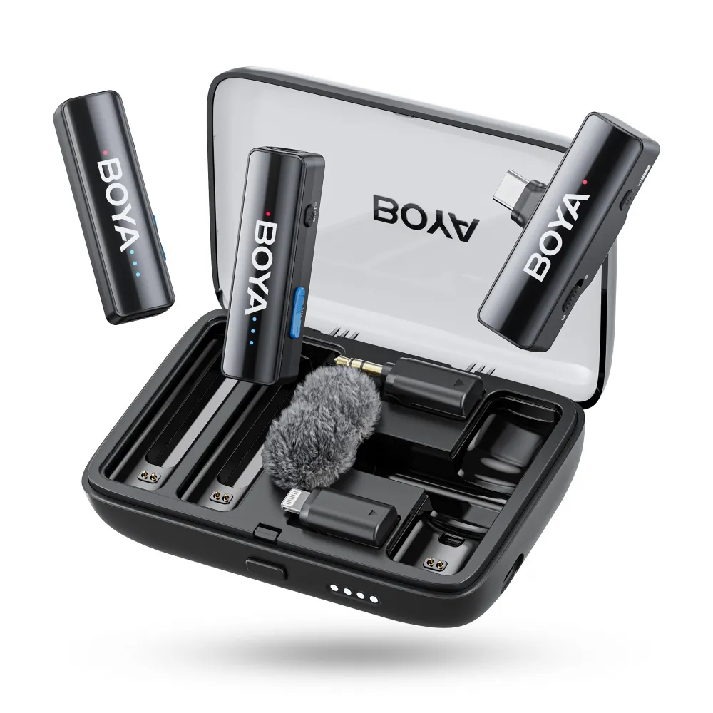 Boya Link 2 BOYALINK 2 Upgraded 3-in-1 Compact Wireless Microphone - Image 1