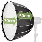 Caisi Bowns Mount Foldable Octa 70cm with Honeycomb Grid For Studio lights - Image 3