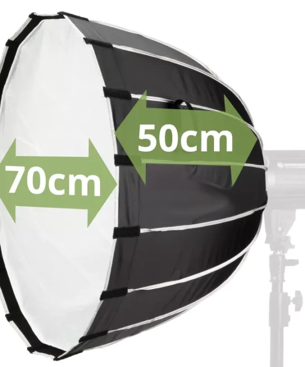 Caisi Bowns Mount Foldable Octa 70cm with Honeycomb Grid For Studio lights - Image 3