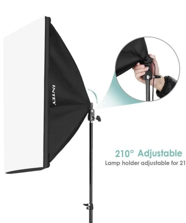 Icon Softbox Kit With Stand For Continuous Photography Lighting for Camera Shooting, Video Recording - Image 3