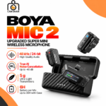 BOYA MIC 2 AI-Powered Mini Wireless Microphone