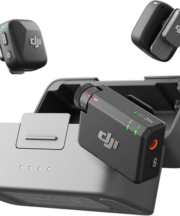 DJI Mic Mini (2 TX + 1 RX) – 2-Person Wireless Microphone with 400m Range