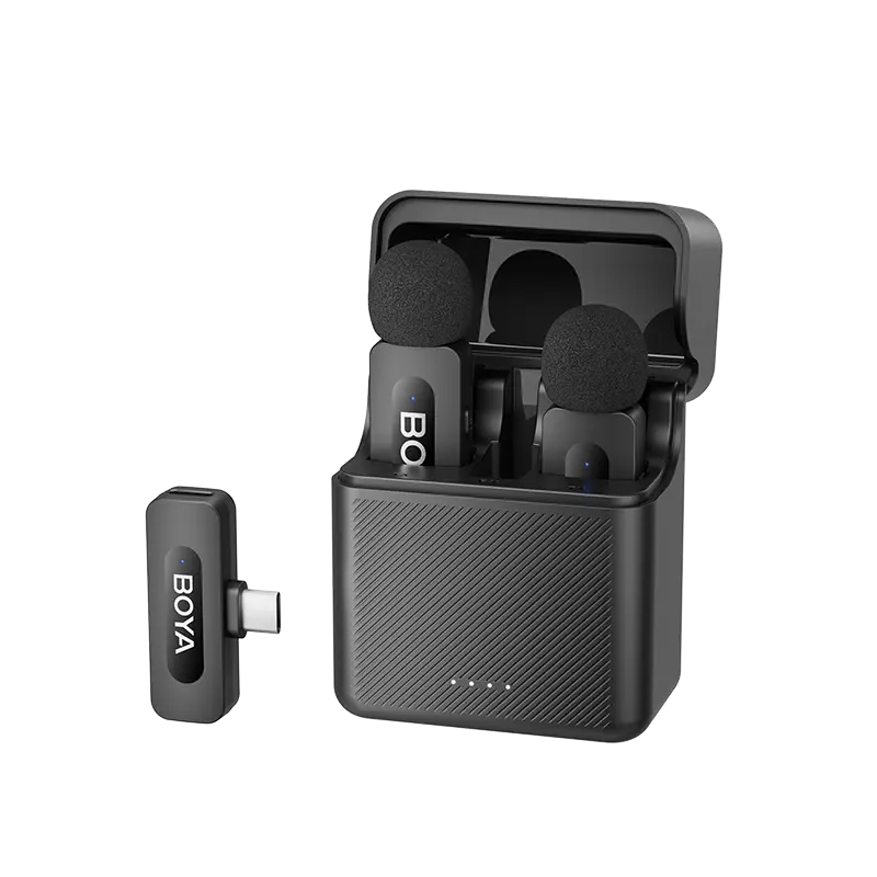 20241220101629838-2 BOYA BY-V30 2.4 GHz Dual-Channel Wireless Microphone with Charging Case - Image 1