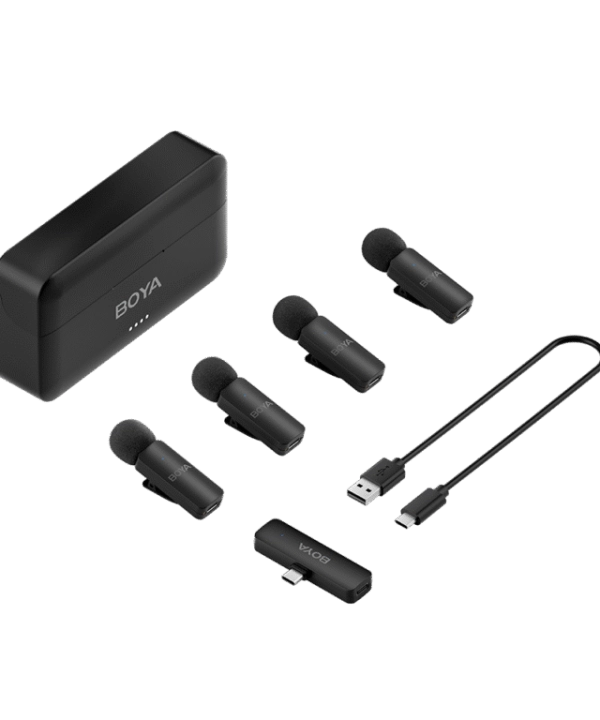 BOYA BY-V4U 4-Channel Wireless Microphone System for USB-C Devices - Image 3