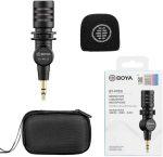 BOYA BY-M100 Ultracompact Condenser Microphone with 3.5mm TRS With 3 Year Warranty Plug - Image 2