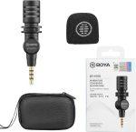 BOYA BY-M110 Ultracompact Condenser Microphone with 3.5mm TRS Plug With 3 Year Warranty - Image 2