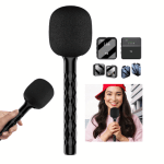 H1 Wireless Microphone Handheld Adapter News TV Reporter Interview Hand Stick For All Type of Wirelsss Microphone - Image 3