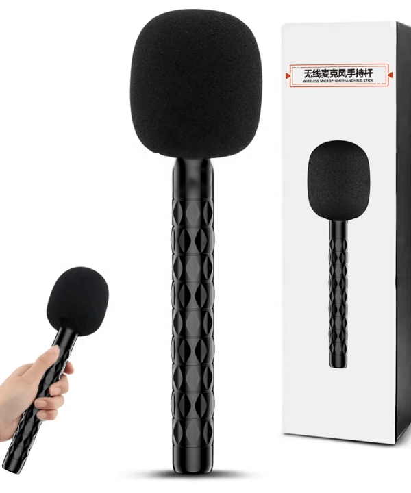 H1 Wireless Microphone Handheld Adapter News TV Reporter Interview Hand Stick For All Type of Wirelsss Microphone - Image 4