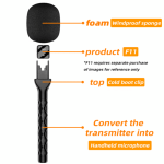 H1 Wireless Microphone Handheld Adapter News TV Reporter Interview Hand Stick For All Type of Wirelsss Microphone - Image 6