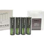 Caisi 4 cell AA 2500 mAh rechargeable Batteries