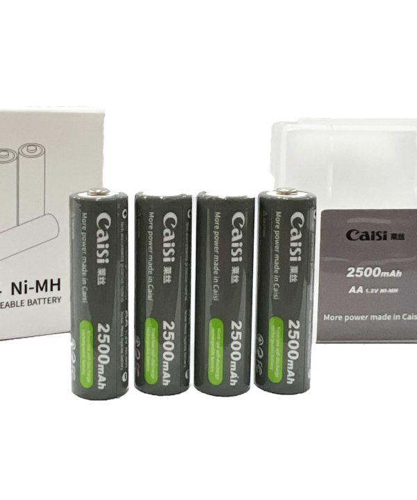 Caisi 4 cell AA 2500 mAh rechargeable Batteries