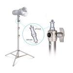 Imported Silver Studio Light Stand for Photography & Video - Image 3