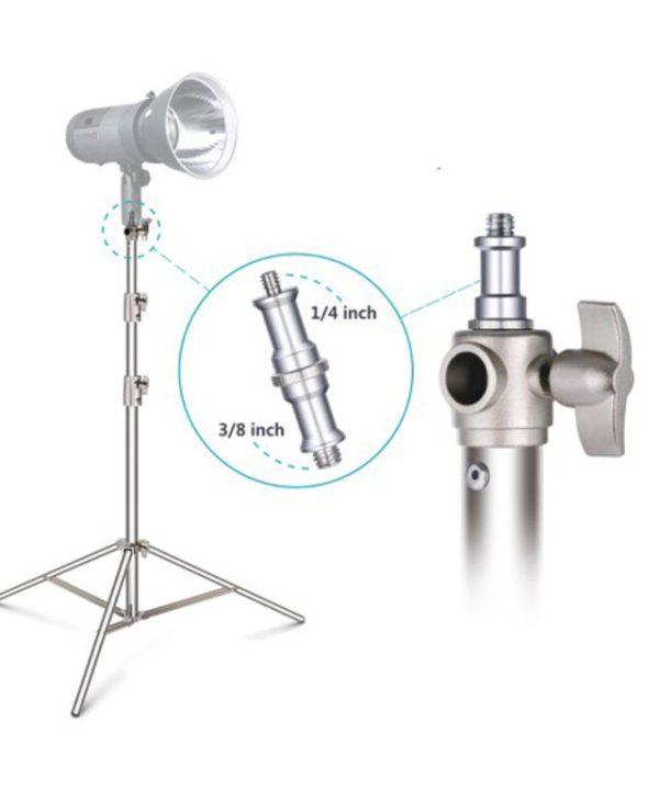 Imported Silver Studio Light Stand for Photography & Video - Image 3