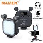MAMEN SML-V13 Microphone RGB LED Light Video Light with Built-in Battery - Image 4