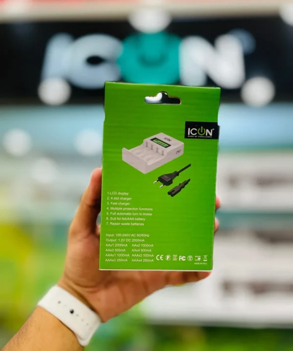 ICON Fast LCD Cell Charger - Image 3