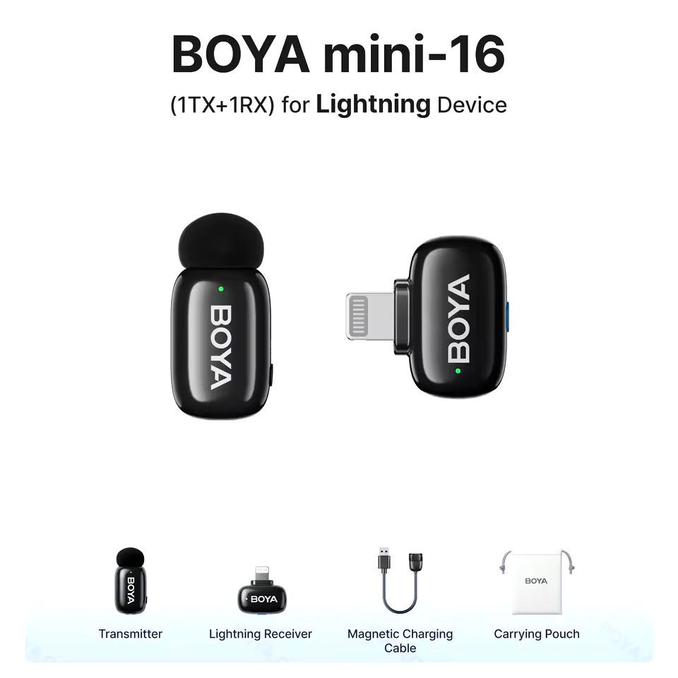 WhatsApp-Image-2025-01-06-at-12.14.00-PM-2 BOYA Mini 16 For I Phone IOS Wireless Microphone With Voice Changer Modes & 3 Year Warranty - Image 1