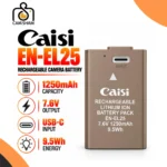 Caisi EN-EL25 Type-C Rechargeable Camera Battery for Nikon Z30, Z50 & Z fc