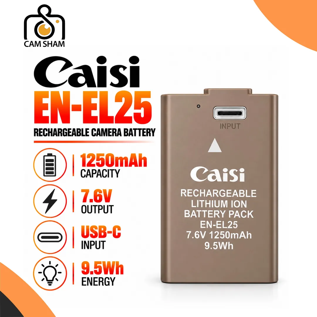g4u33 Caisi EN-EL25 Type-C Rechargeable Camera Battery for Nikon Z30, Z50 & Z fc - Image 1
