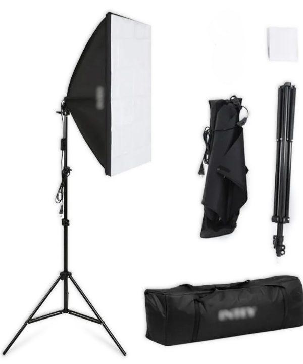 Icon Softbox Kit With Stand For Continuous Photography Lighting for Camera Shooting, Video Recording