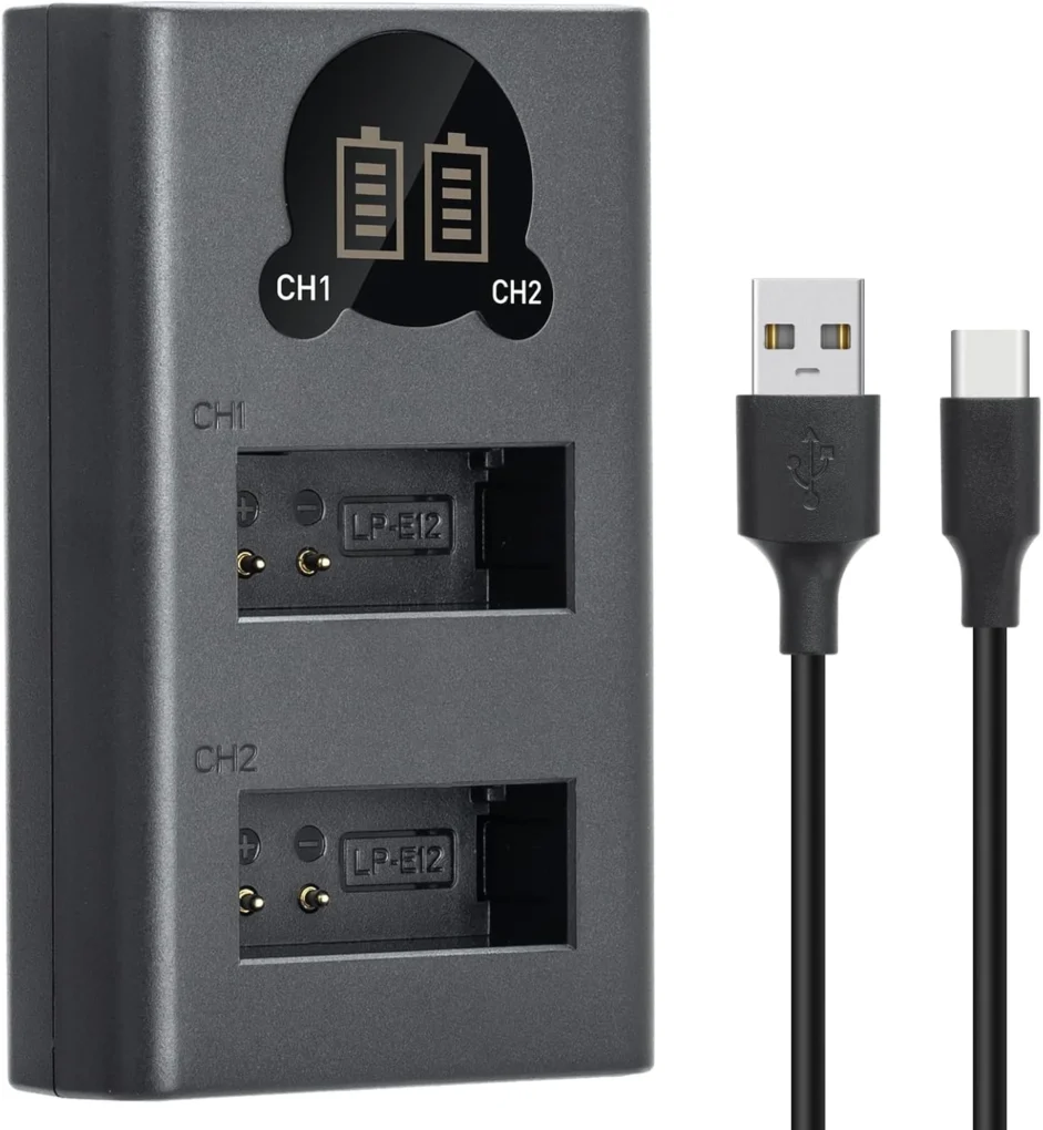 Caisi LP-E12 Led Display type-c Charger