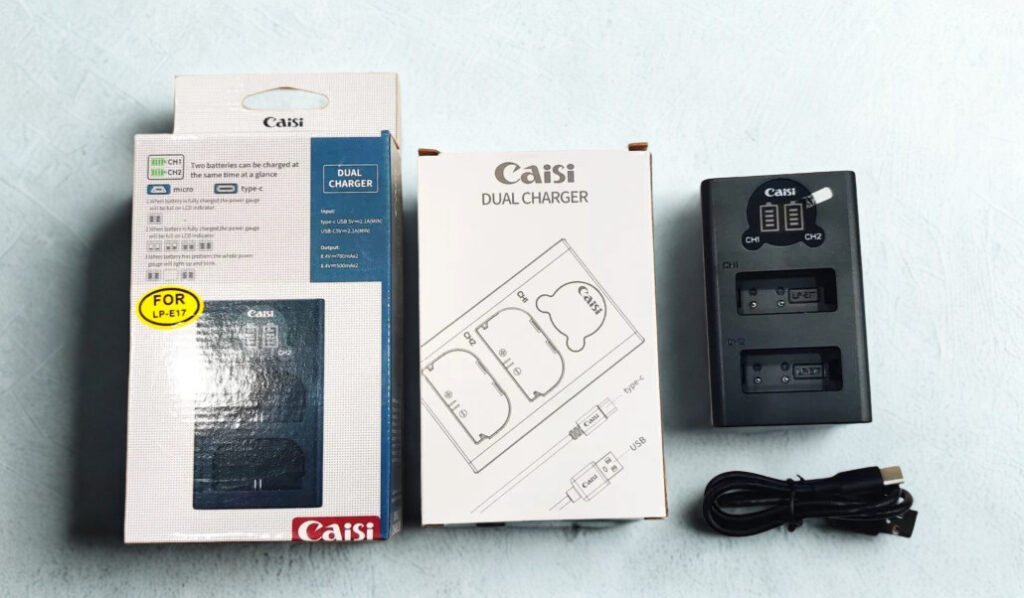 Caisi LP-E17 Led Display Type-C Charger