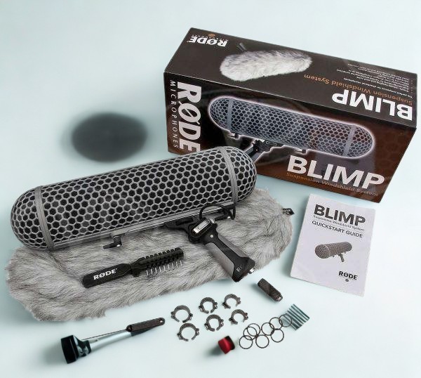 Rode Blimp Windshield and Rycote Shock Mount Shotgun Mic