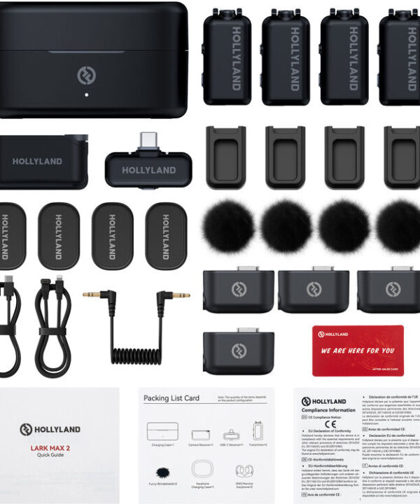 Hollyland LARK MAX 2 Combo 4‑Person Wireless Microphone System - Image 4