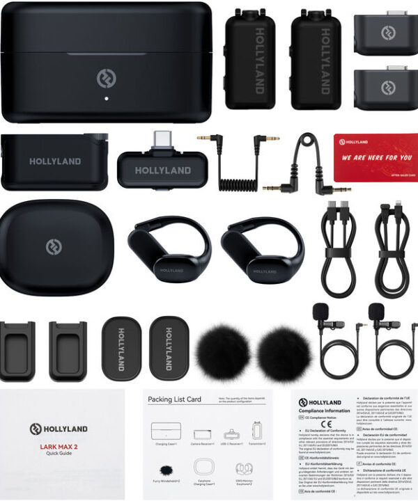 Hollyland LARK MAX 2 Ultimate Combo Wireless Microphone System - Image 4