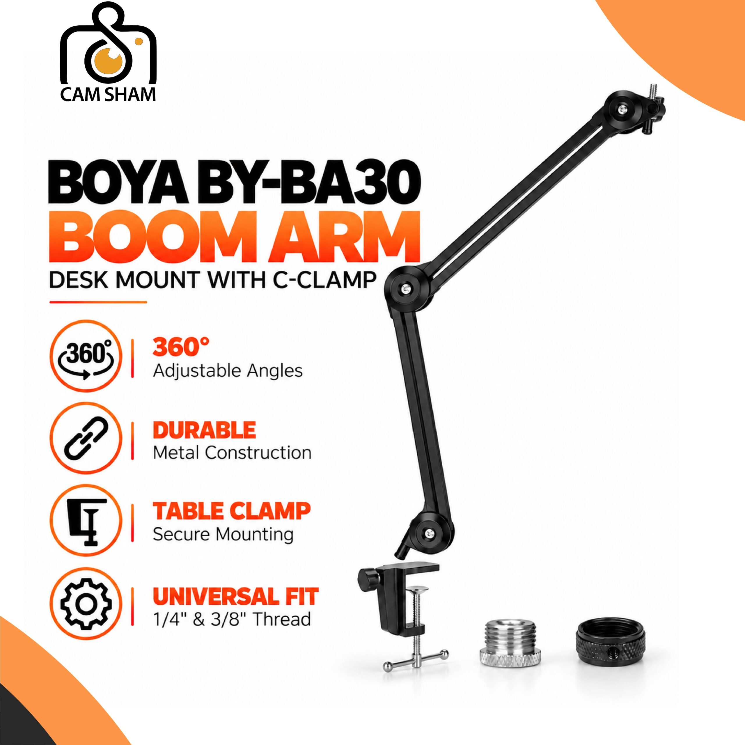 7tg BOYA BY-BA30 Professional Microphone Boom Arm Stand - Image 1