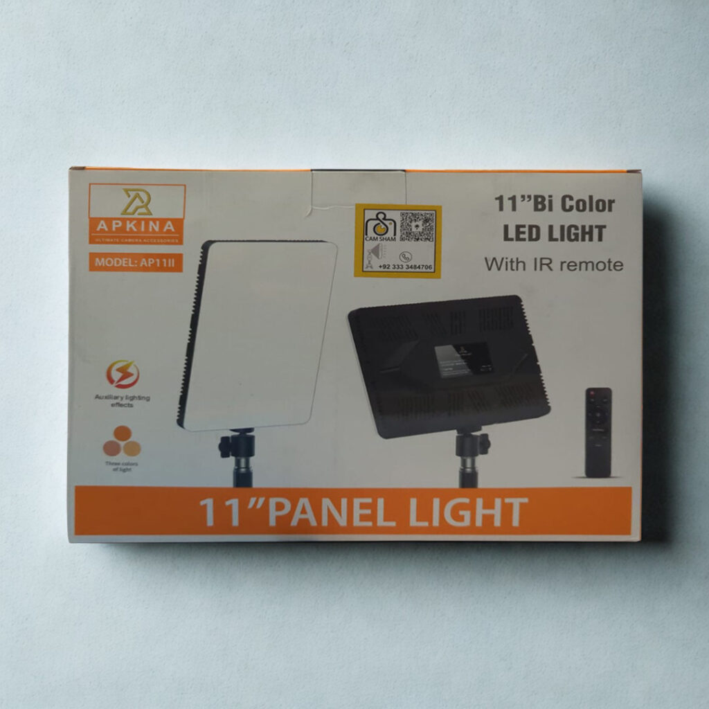 Apkina AP11II 11‑Inch Bi‑Color LED Panel Light