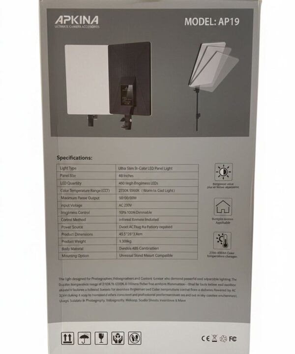 Apkina 19 LED Panel Light Price in Pakistan