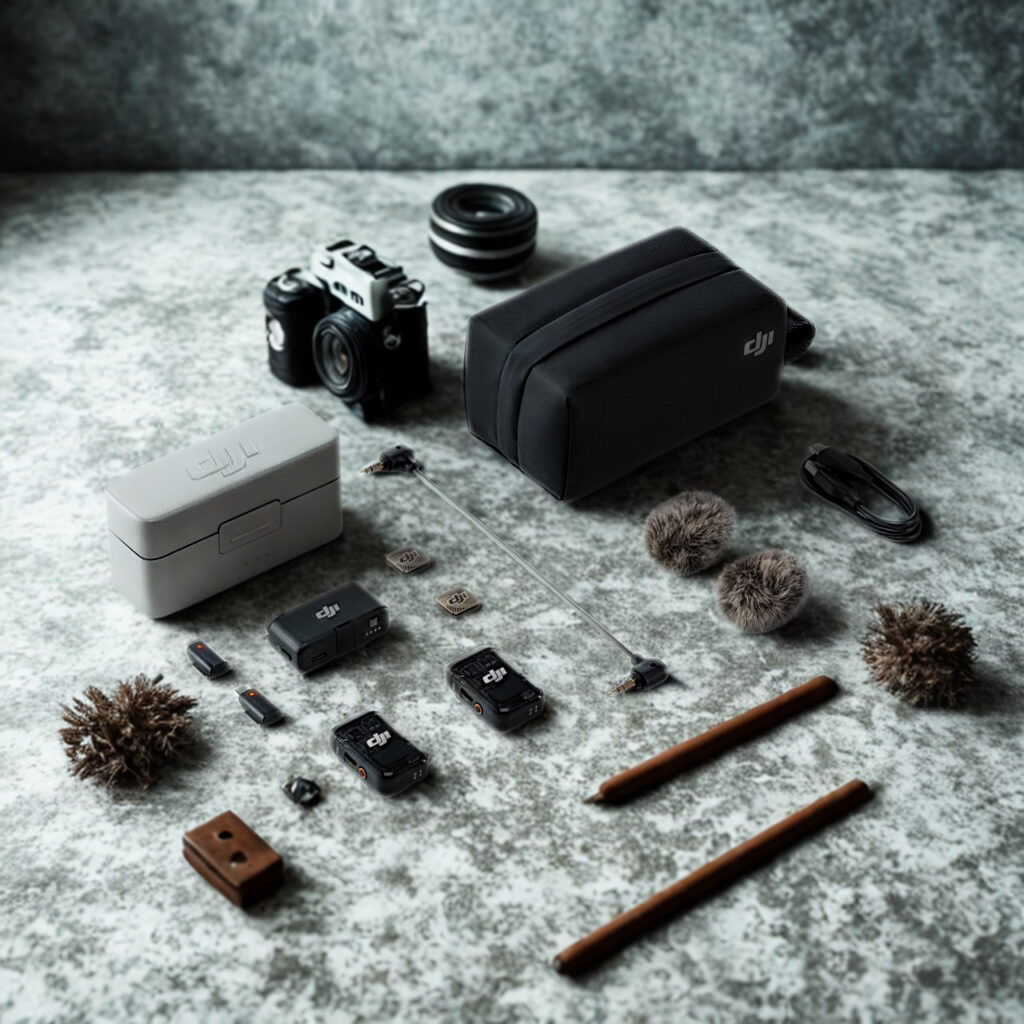 DJI Mic 2 Wireless Microphone System with 32‑Bit Float Recording for Camera & Mobile