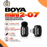 BOYA Mini 2-07 Wireless Microphone for iPhone with AI Noise Cancellation