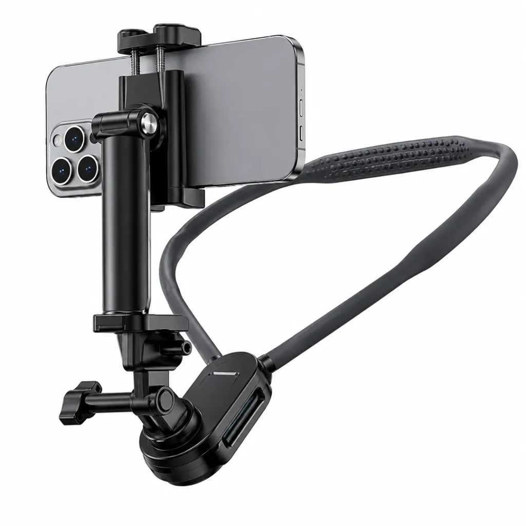 Jmary MG-01 Professional Hands-Free Neck Holder for Mobile & Action Camera